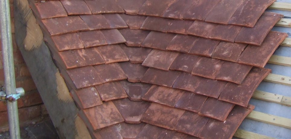 Firs – close up roof Tudor handmade tiles
