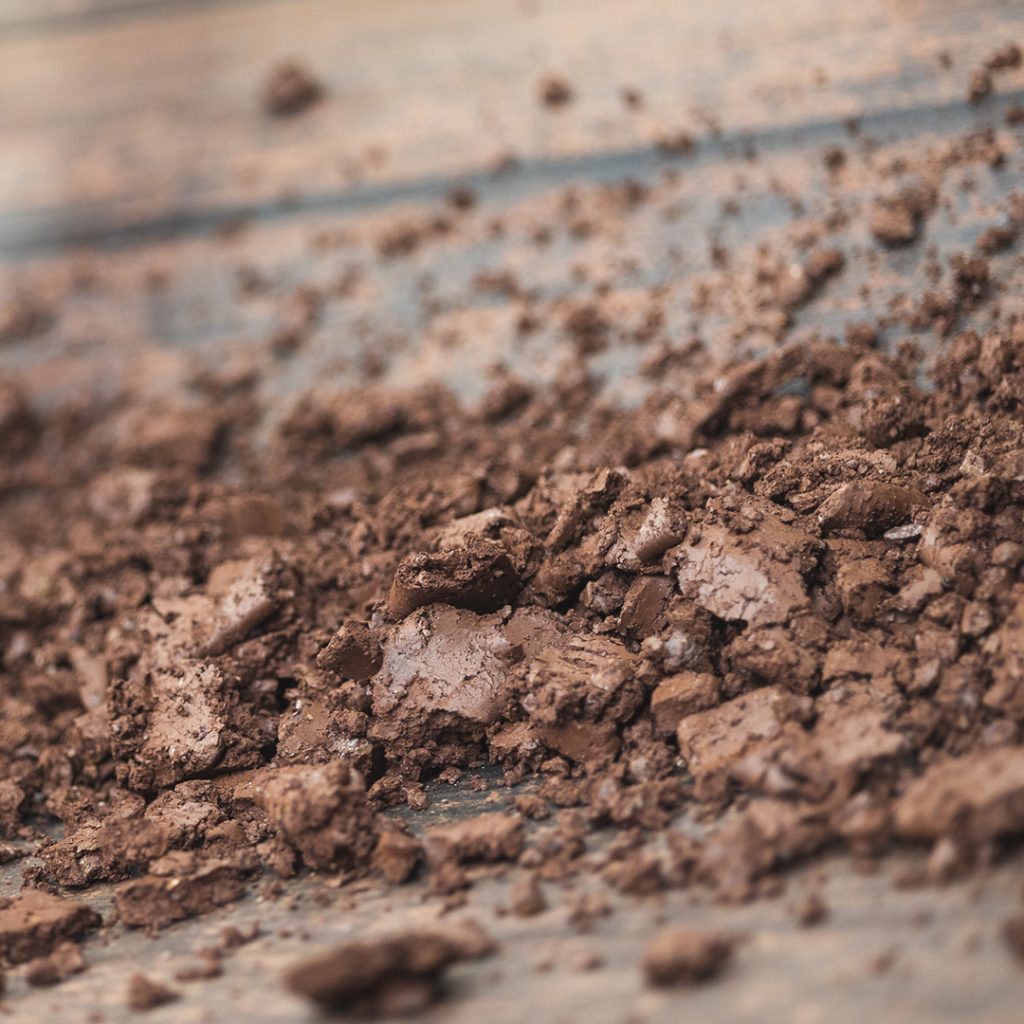 the clay preparation process breaks up the clay into the right sized